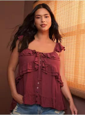 Festi Ruffle Tiered Top | Torrid (US & Canada)