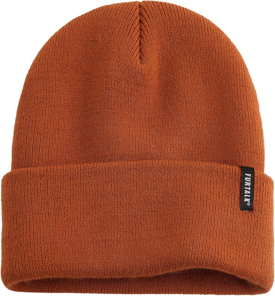 FURTALK Beanie Hat for Men Women Winter Hats for Women Men Soft Warm Unisex Cuffed Beanie Knitted... | Amazon (US)