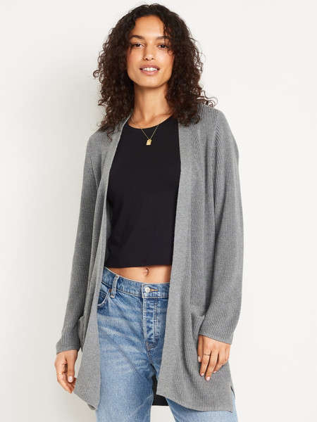 Open-Front Longline Sweater | Old Navy (US)