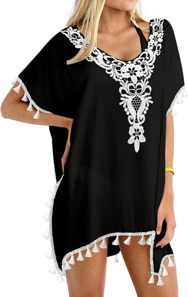 Yincro Womens Chiffon Swimsuit Cover Up Beach Coverups for Swimwear | Amazon (US)