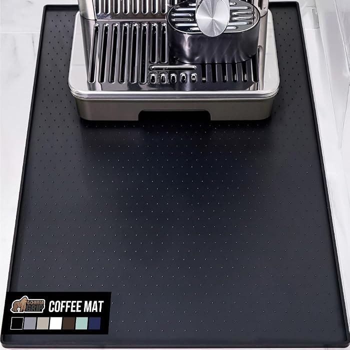 GORILLA GRIP Silicone Coffee Mat, 18x28, Espresso Machine Bar Accessories, Keep Kitchen Counters ... | Amazon (US)