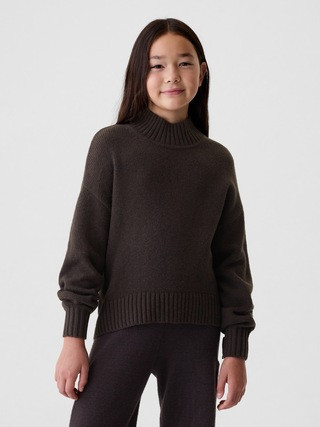 Kids CashSoft Oversized Mockneck Sweater | Gap (CA)