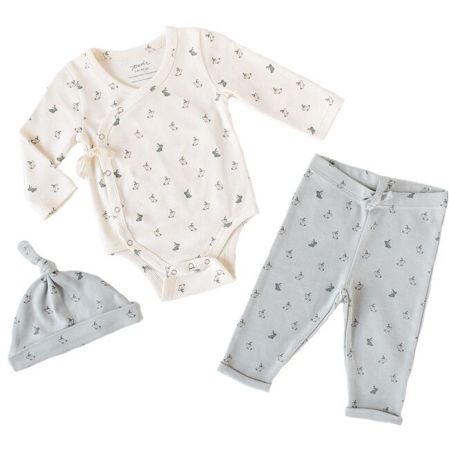 Hatchlings Bunny 3pc Set, Blue | Maisonette