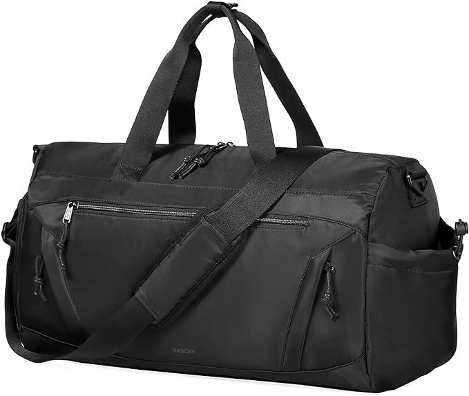 Duffle Bag,Vaschy 20in Medium Weekender Overnight Carry on Duffel Bags for Women Men with Shoes C... | Amazon (US)