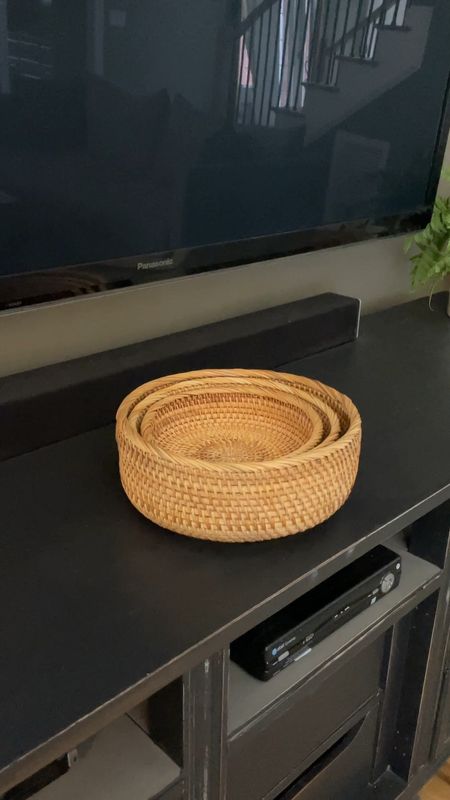 Round rattan fruit baskets, woven storage bowls, organization, Amazon find

#LTKhome #LTKstyletip #LTKunder50
