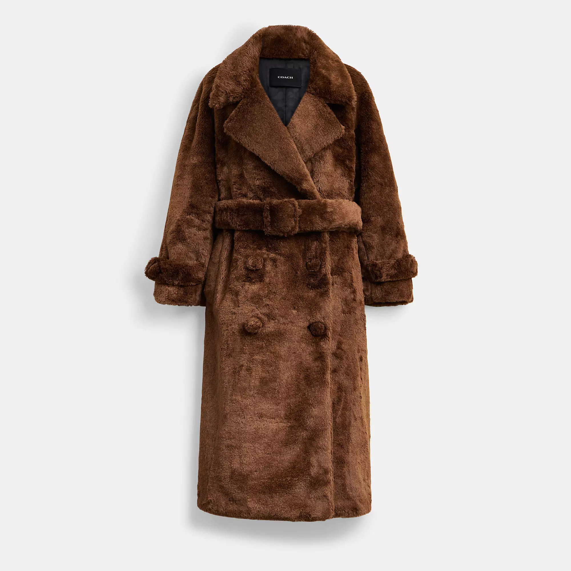 Faux Fur Teddy Coat In Recycled Polyester | Coach (US)