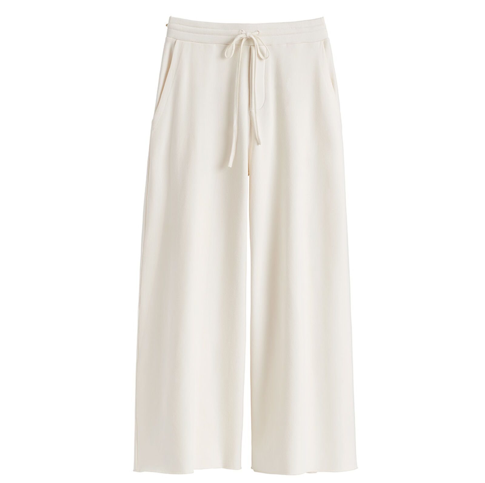 French Terry Wide-Leg Cropped Pant | Cuyana