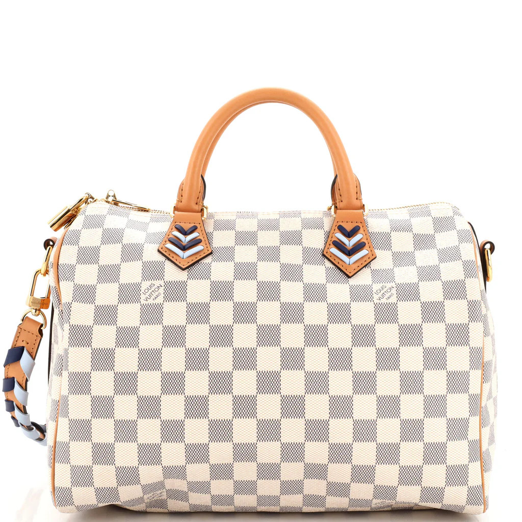 Speedy Bandouliere Bag Damier with Braided Detail 30 | Rebag