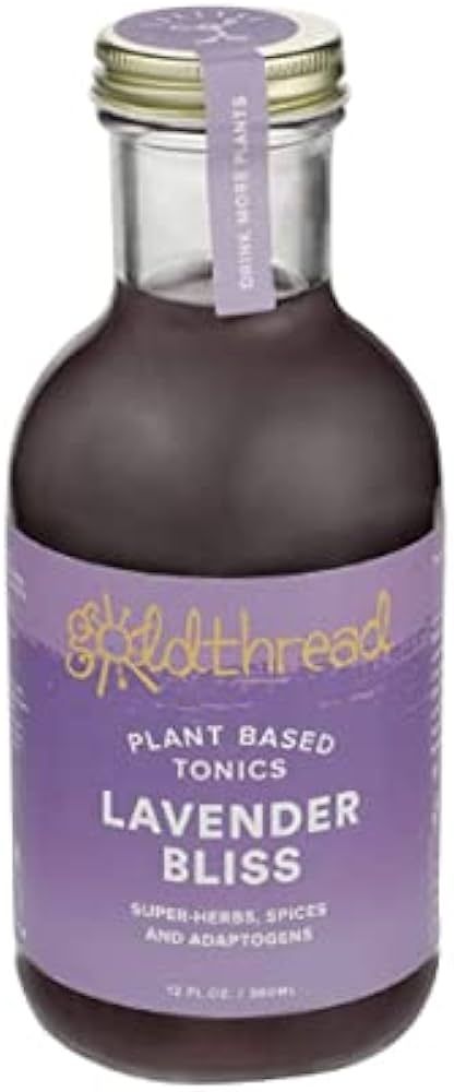 Goldthread Plant Based Tonics | Lavender Bliss | Case of Six 12oz Bottles, Purple | Amazon (US)