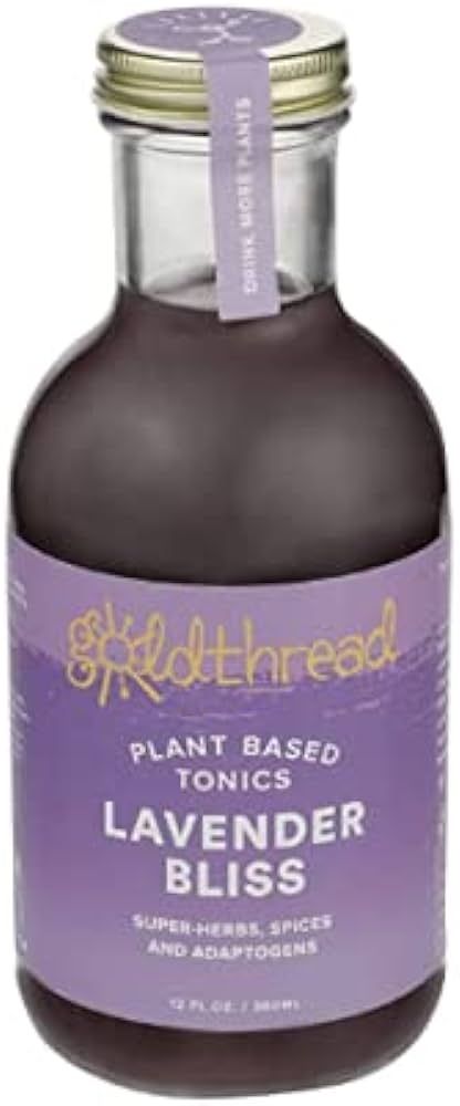 Goldthread Plant Based Tonics | Lavender Bliss | Case of Six 12oz Bottles, Purple | Amazon (US)