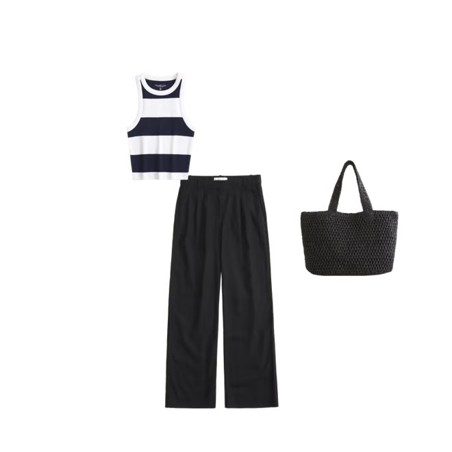 Essential High-Neck Rib Tank | Abercrombie & Fitch (US)