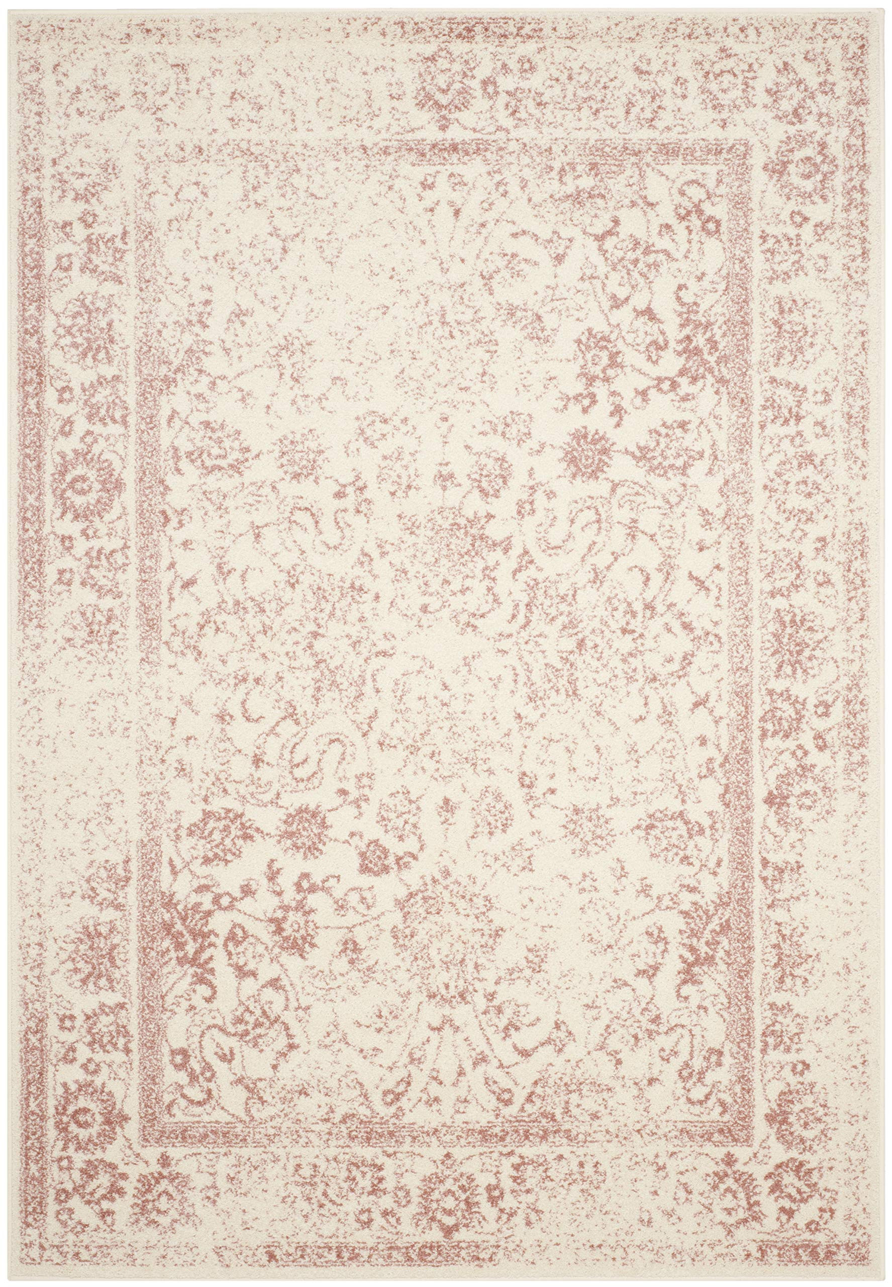 SAFAVIEH Adirondack Collection Area Rug - 6' x 9', Ivory & Rose, Oriental Distressed Design, Non-... | Amazon (US)
