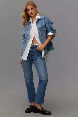 Levi's 501 Crop High-Rise Straight-Leg Jeans | Anthropologie (US)