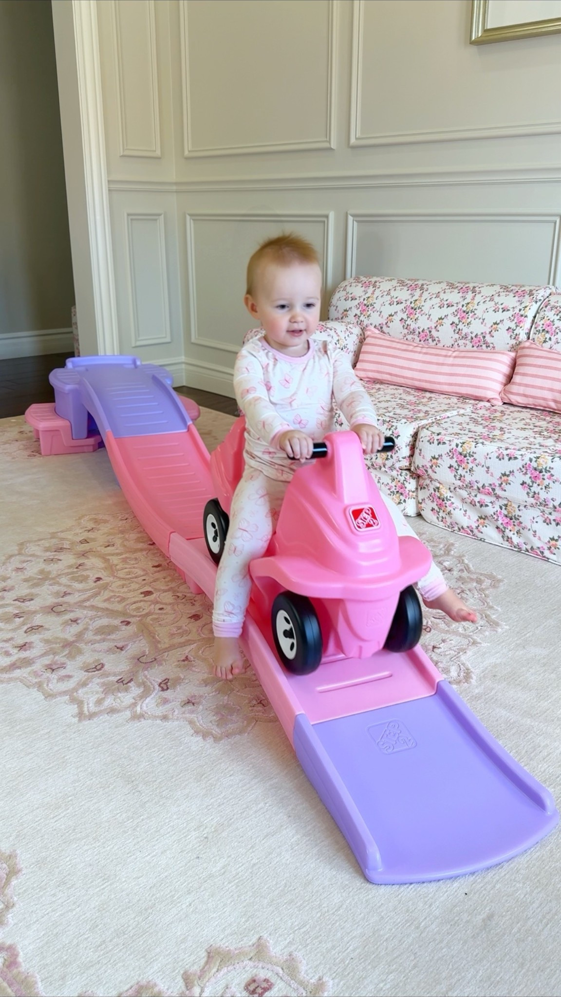 Stella calls this her “motorcycle” 🤭 and of course I had to take it for a test drive too 🏍️💕 Found this little toddler roller coaster on Amazon and I’m not sure who loves it more!

#LTKmomlife #LTKKids #LTKBaby