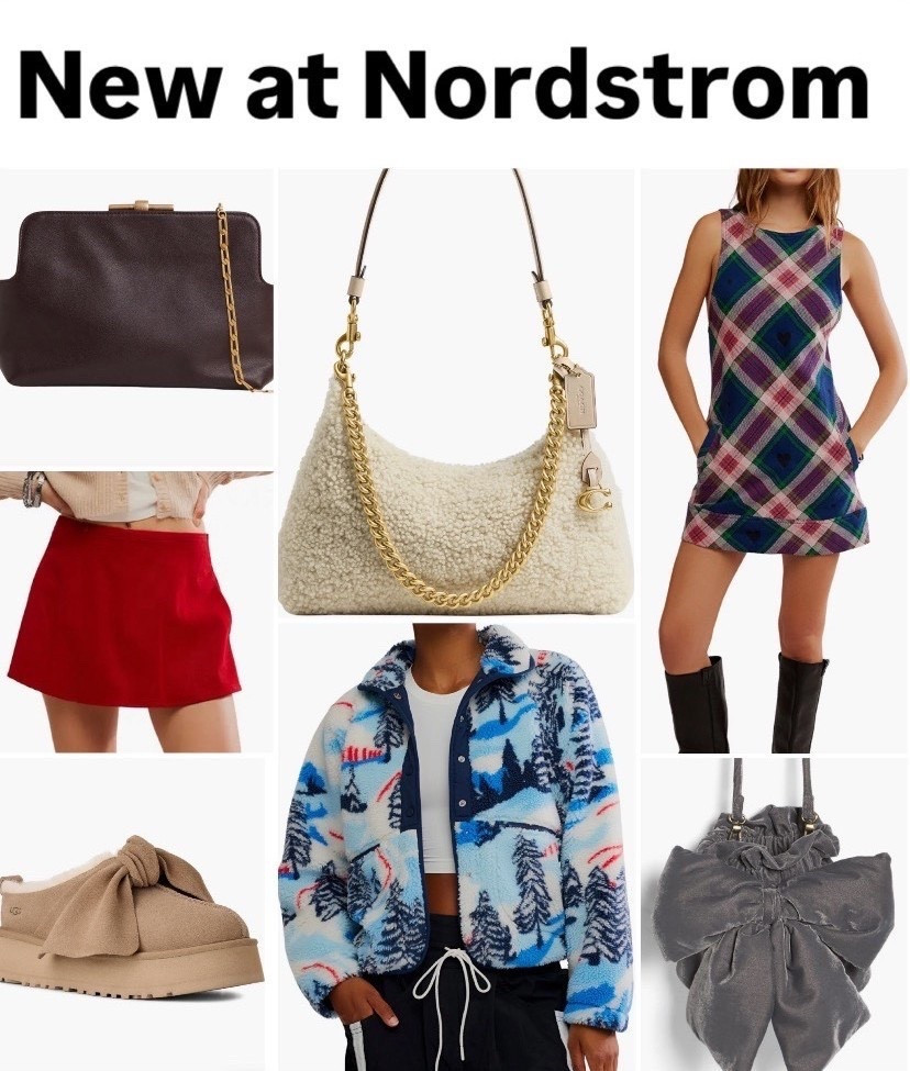 New arrivals! Plaid dress, velvet bow bag, faux suede skirt, bow Uggs, Coach! Gifts for her 

#LTKSeasonal