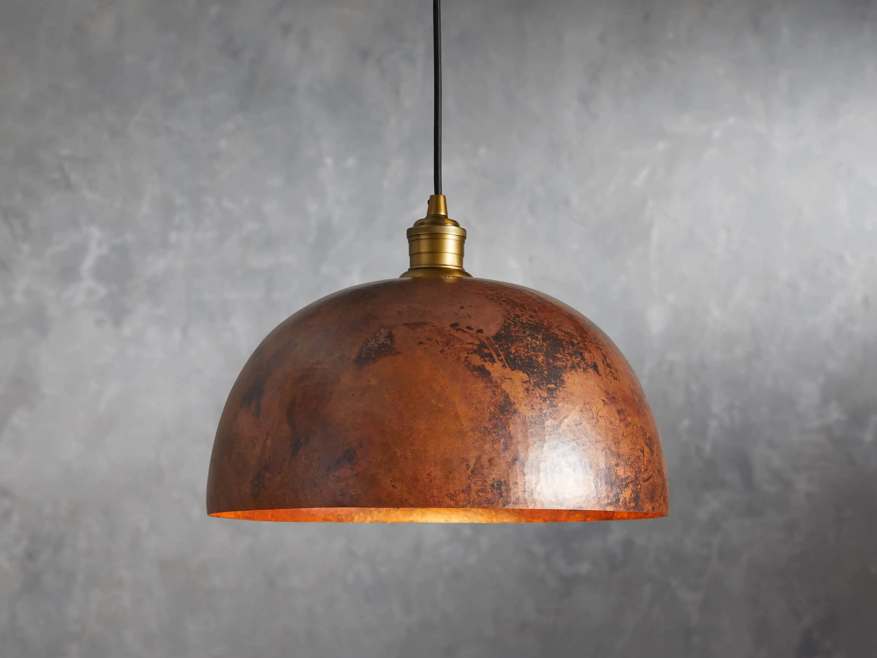 Recycled Metal Dome Pendant | Arhaus