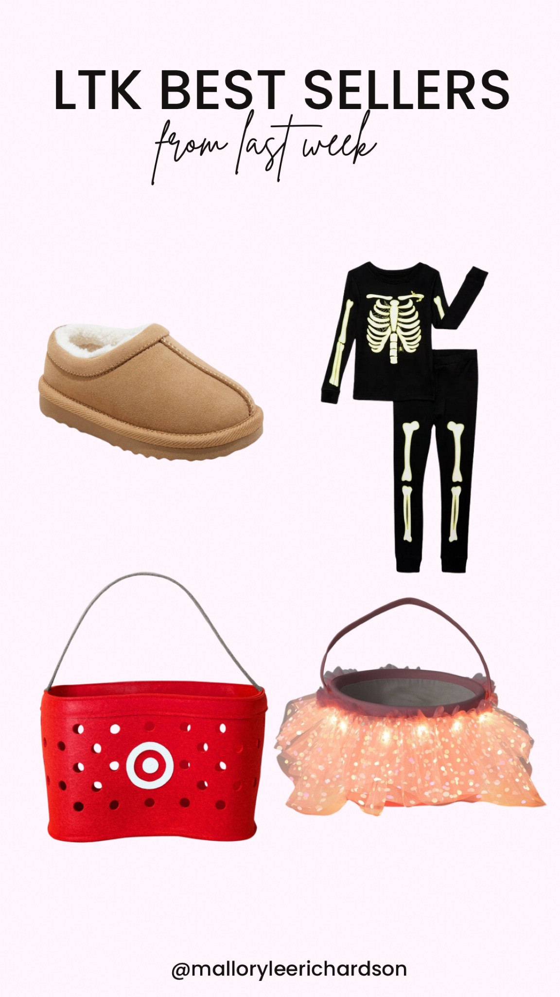 Last week’s best sellers! 

kids pajamas, toddler halloween pajamas, walmart, target, toddler clog slippers, halloween buckets, target halloween bag, light-up halloween bucket, seasonal, kids 

#LTKFindsUnder50 #LTKSeasonal #LTKKids