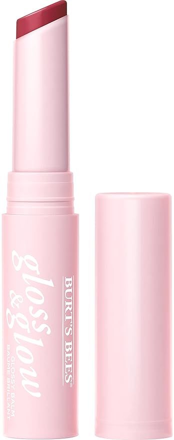 Burt's Bees Lip Gloss and Glow Glossy Balm, 100% Natural Makeup, Wine Wednesday (Pack of 2 Tubes) | Amazon (US)