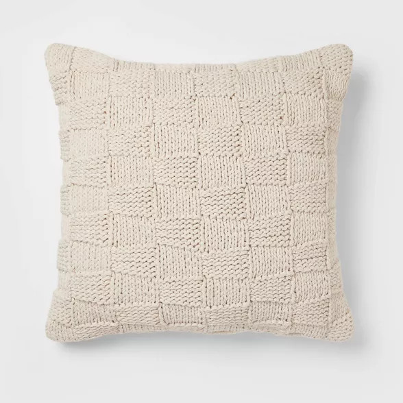 Oversized Chunky Knit Throw Pillow - Threshold™ | Target
