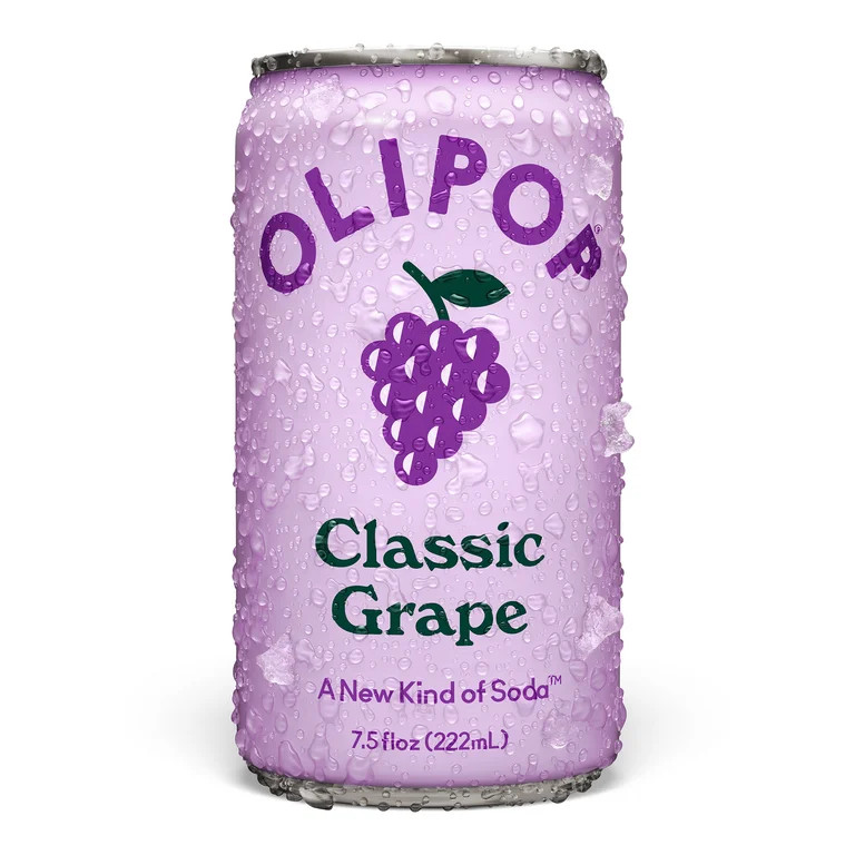 OLIPOP Prebiotic Soda, Classic Grape, 7.5 fl oz Mini Can | Walmart (US)