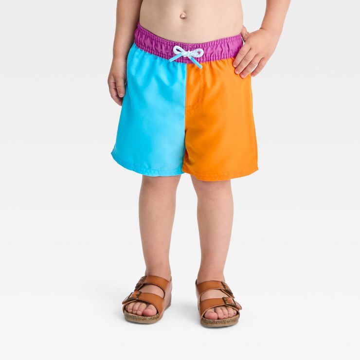 Toddler Boys' Colorblock Swim Shorts - Cat & Jack™ | Target