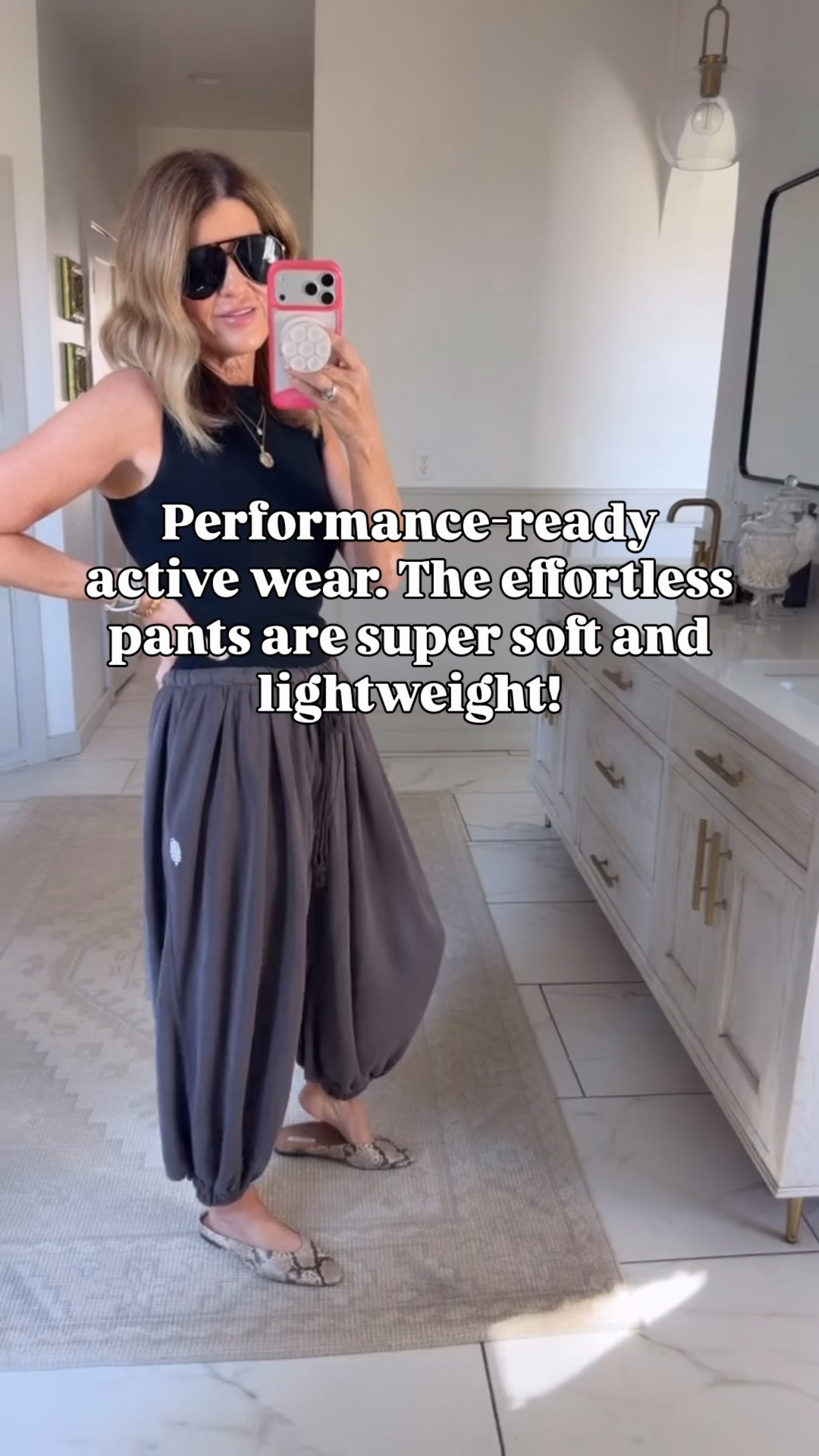 Effortless balloon pants 
Wearing a size small

#LTKOver40 #LTKgrwm