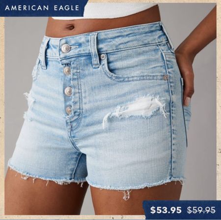 American Eagle sale! / AE Strigid Mom Ripped Denim Short / summer outfit / spring outfit / jean shorts / button fly 

#LTKsalealert #LTKover40 #LTKfindsunder50