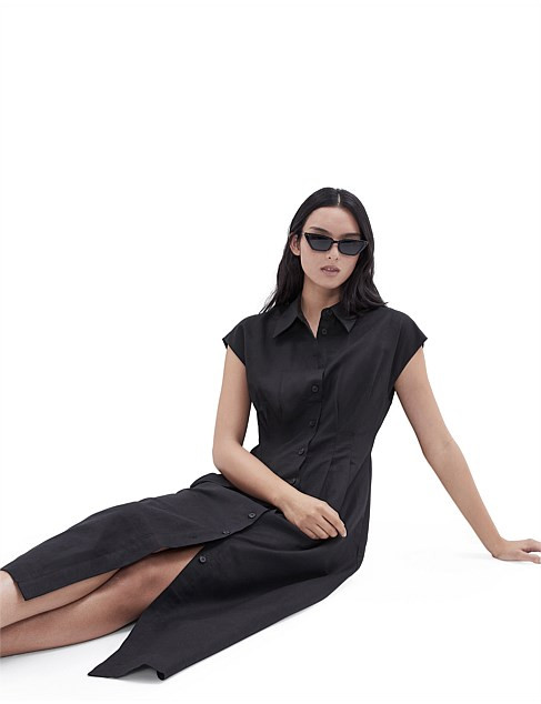 Unison Collared Midi Dress | David Jones | David Jones (Australia & New Zealand)