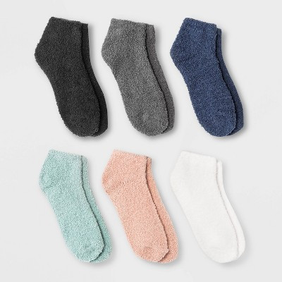 Women's 6pk Cozy Low Cut Socks - 4-10 | Target