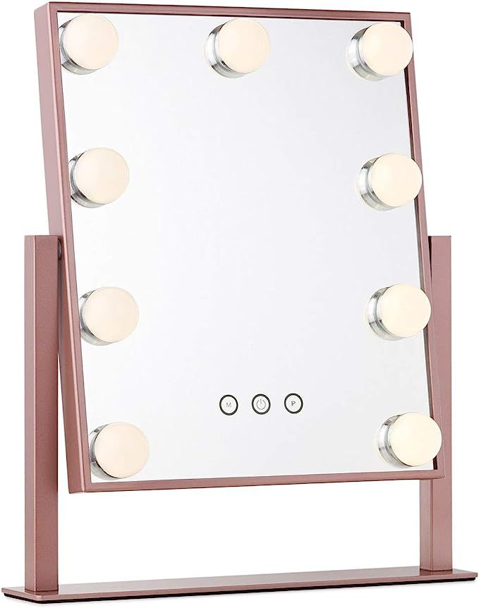 My Comfort Living Vanity Makeup Mirror with Hollywood Lights - LED Lighted Make Up Vanity for Cos... | Amazon (US)