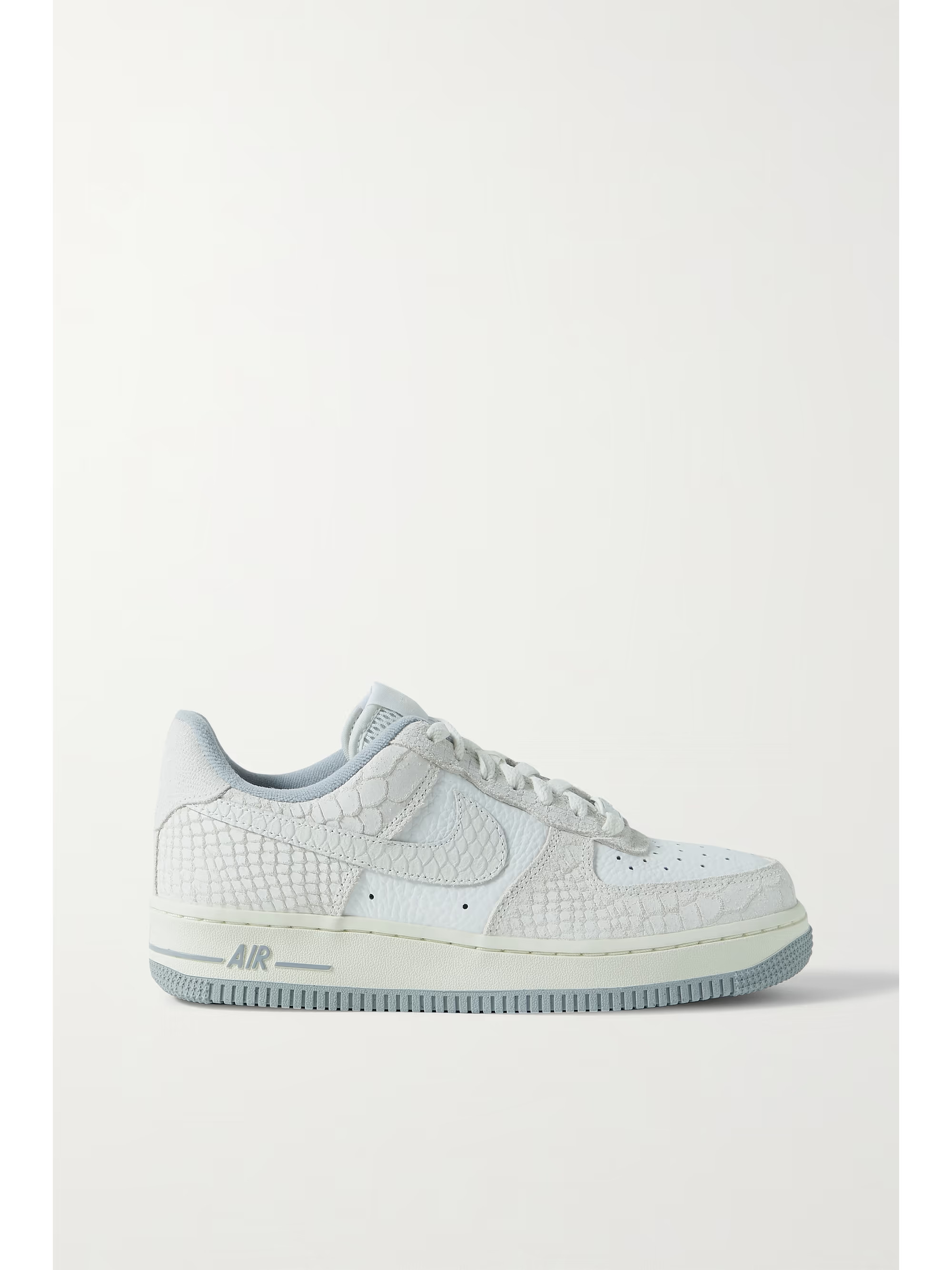 Air Force 1 '07 croc-effect and textured-leather sneakers | NET-A-PORTER (US)