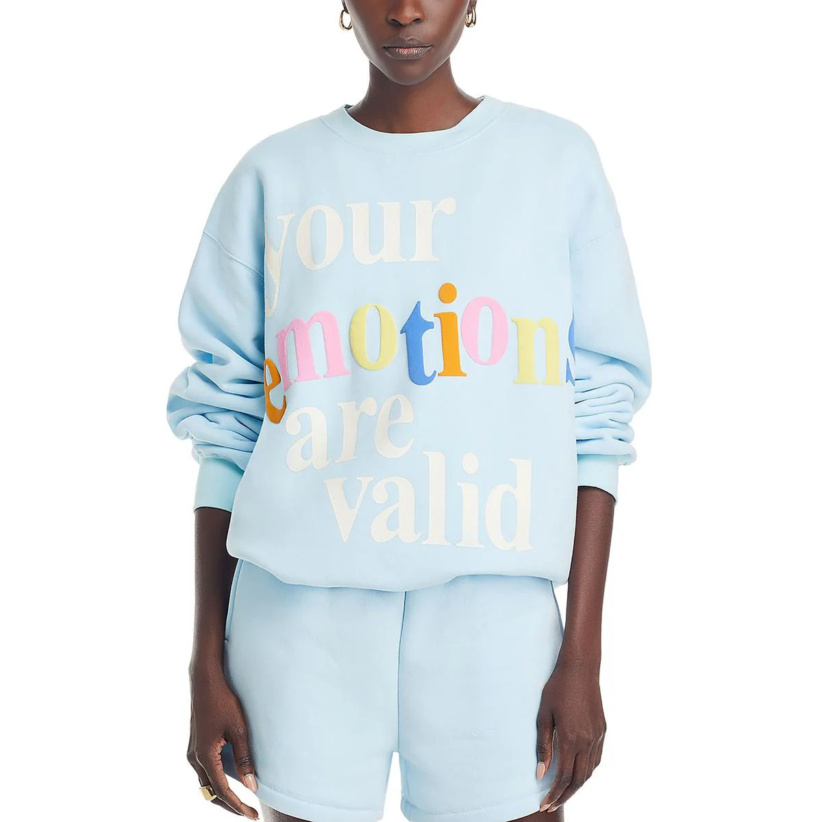 Womens Graphic Long Sleeve Crewneck Sweater | Shop Simon