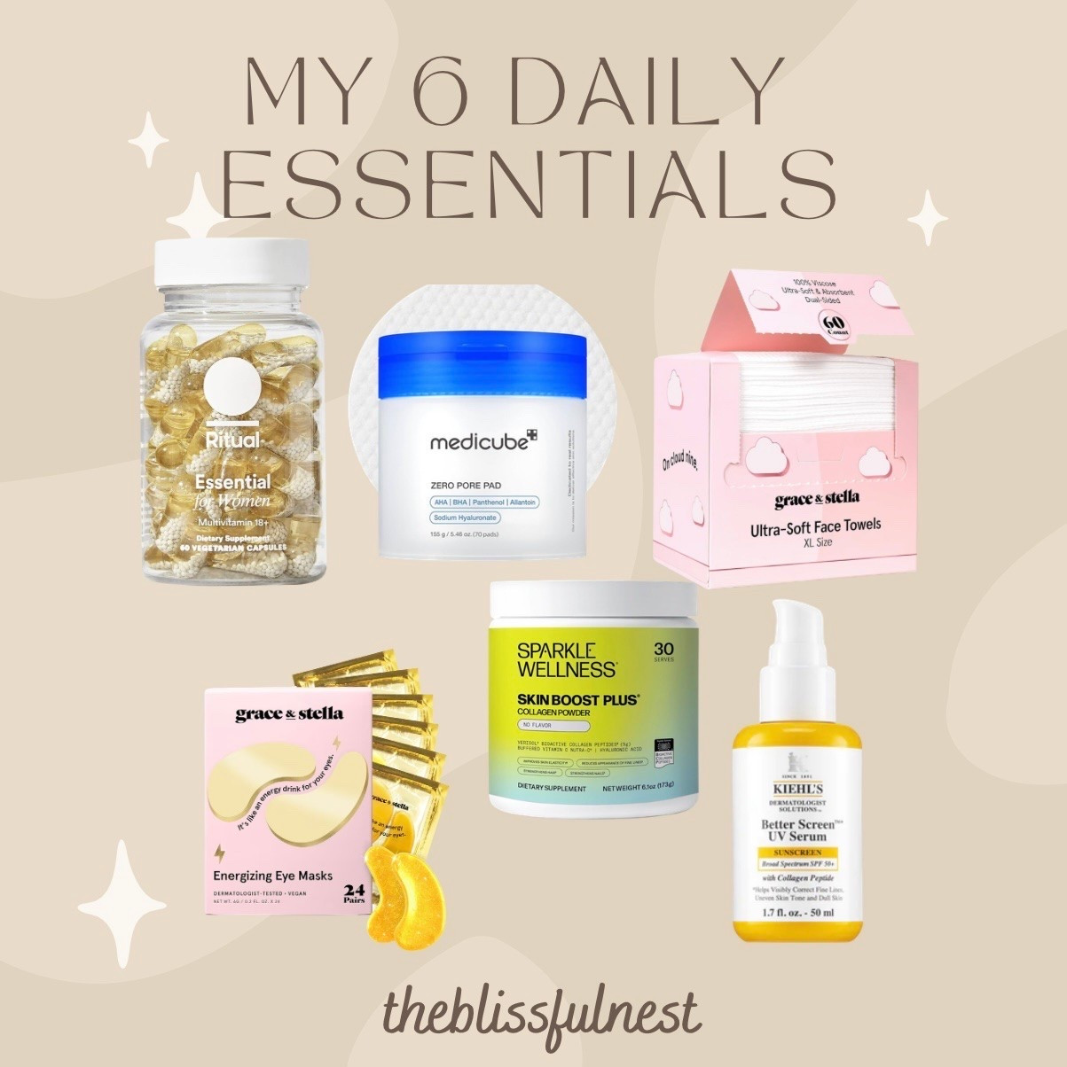 6 of my every day essentials✨

Sunscreen, face wash, collagen, wash cloths, women’s beauty faves, women’s beauty must haves, women’s sunscreen, women’s gift ideas

#LTKmomlife #LTKdayinmylife #LTKselfcare
