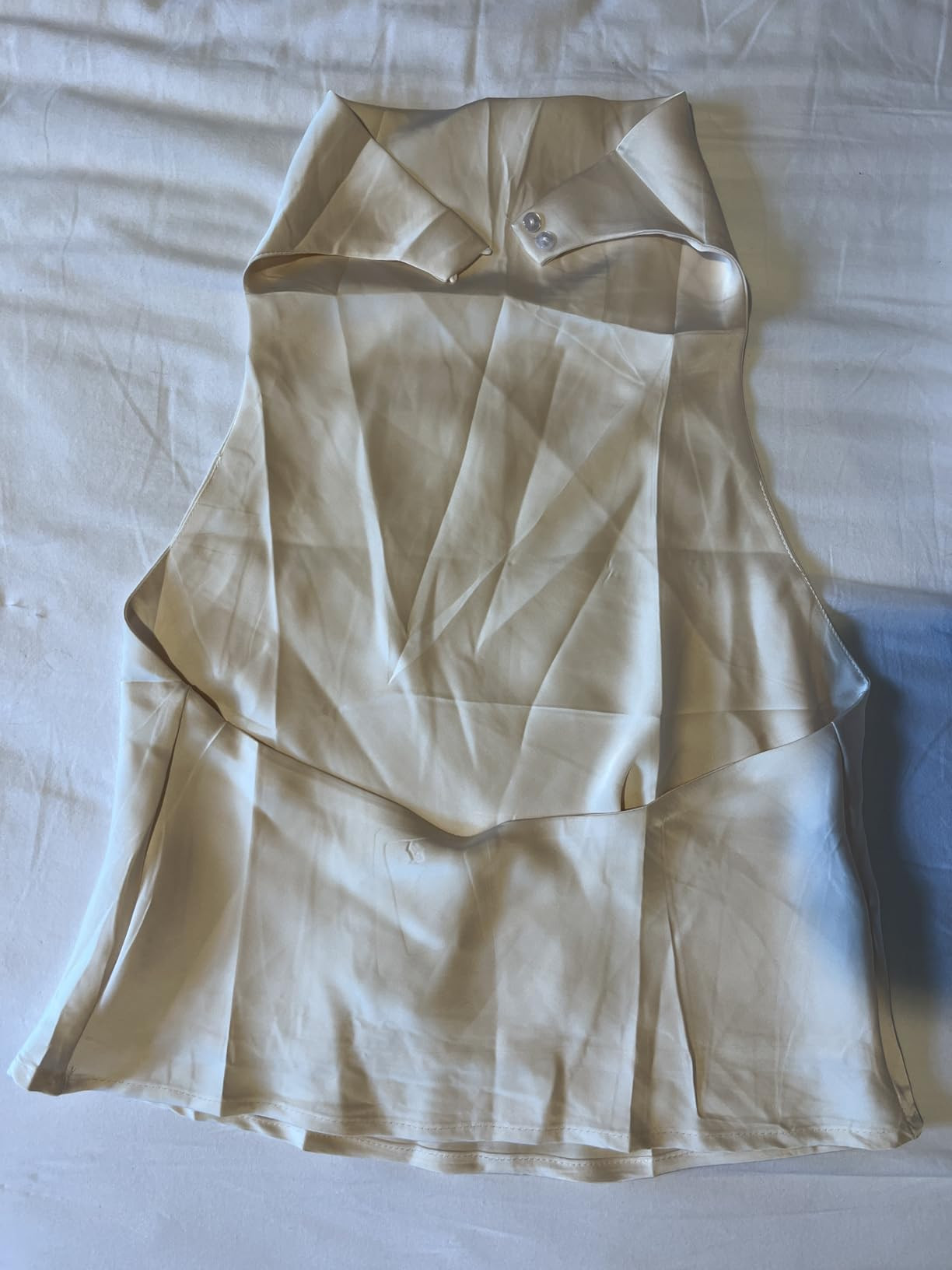 Women's Silk Satin Tank Tops Halter Draped Front Sexy Backless Womens Summer Tops Elegant Camisol... | Amazon (US)