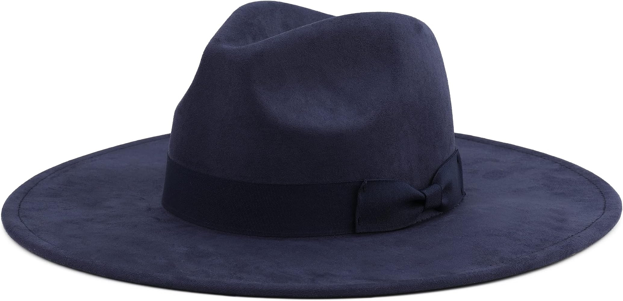 Big Wide Brim Fedora Hat for Women Large Felt Panama Rancher Hat | Amazon (US)