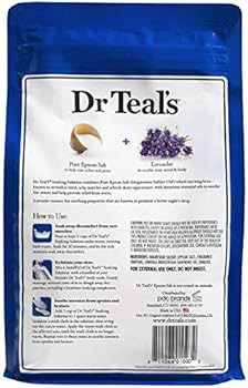 Dr Teal's Epsom Salt Bath Soaking Solution, Eucalyptus and Lavender, 2 Count, 3lb Bags - 6lbs Tot... | Amazon (US)