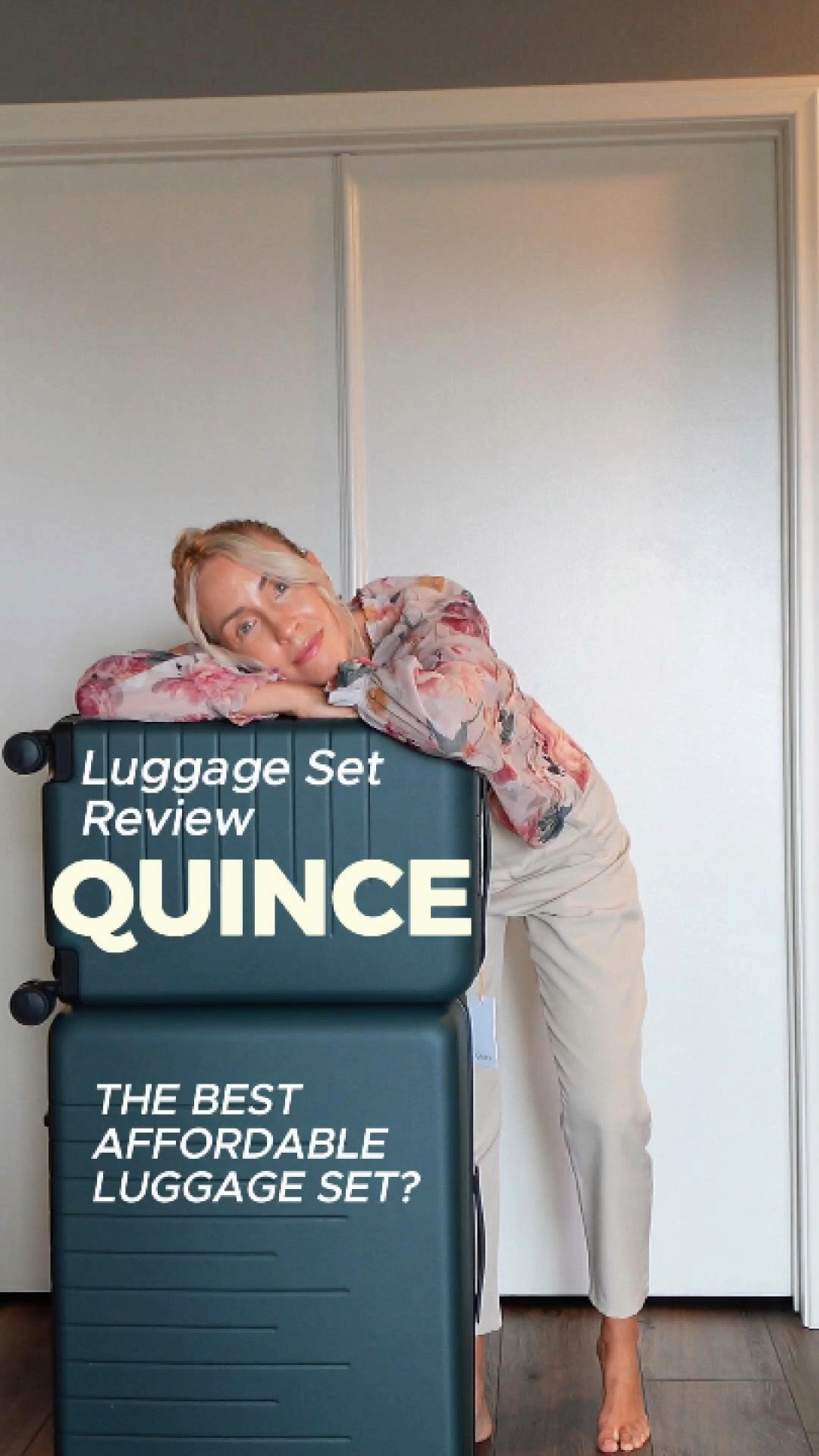Quince luggage set review. Shop the set here and watch my full honest review on YouTube via link in bio! 

#QuinceLuggage #TravelEssentials #AffordableLuxury #LuggageSet #QuinceReview

#LTKTravel #LTKvlog #LTKdayinmylife