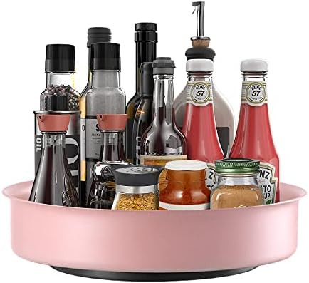 Large Lazy Susan Turntable Organizer 12-Inch, Rotating Spice Rack for Kitchen Cabinet, Table, Cou... | Amazon (US)