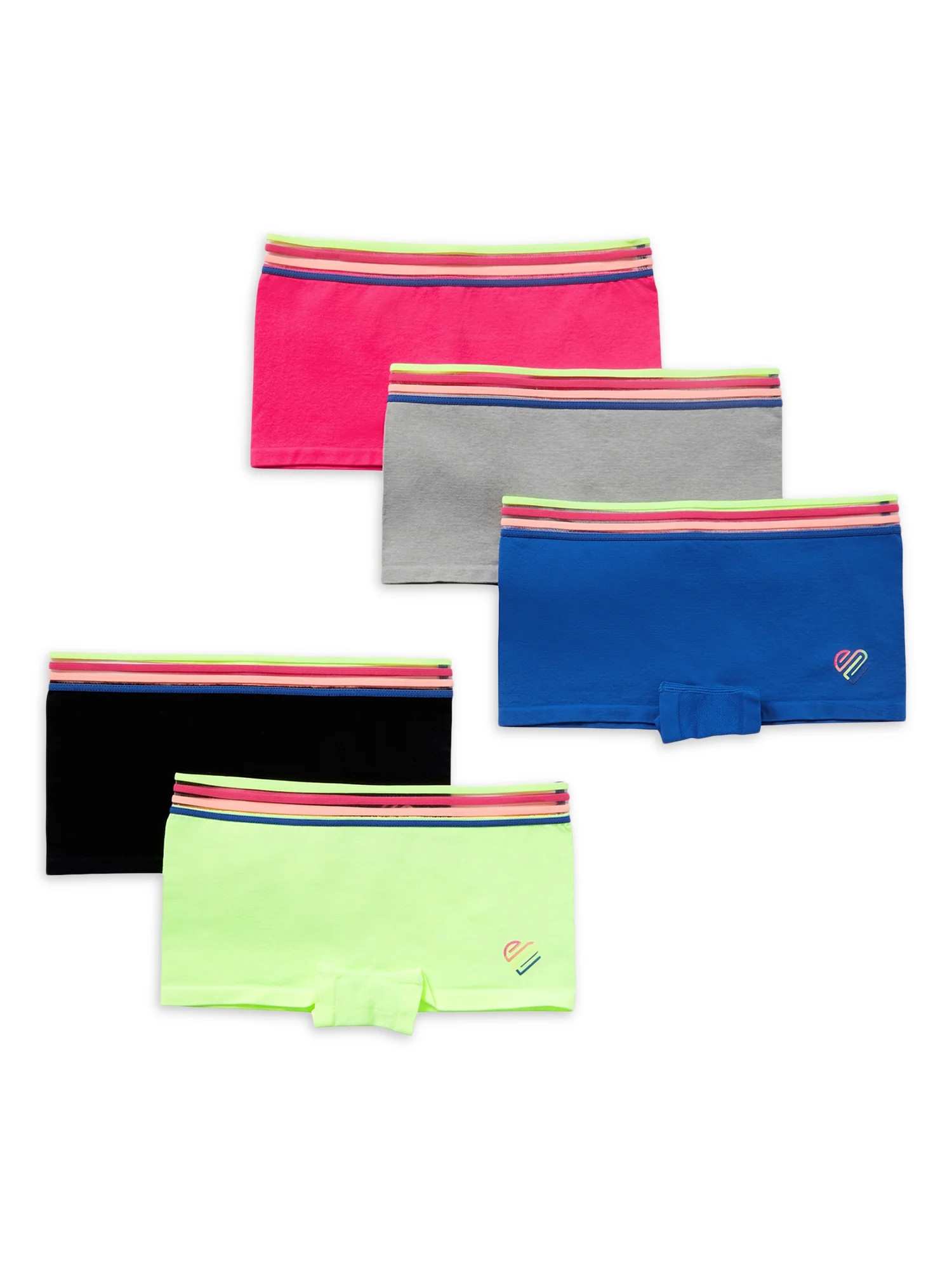 Justice Girls Boy Short Underwear, 5-Pack Sizes 6-16 | Walmart (US)