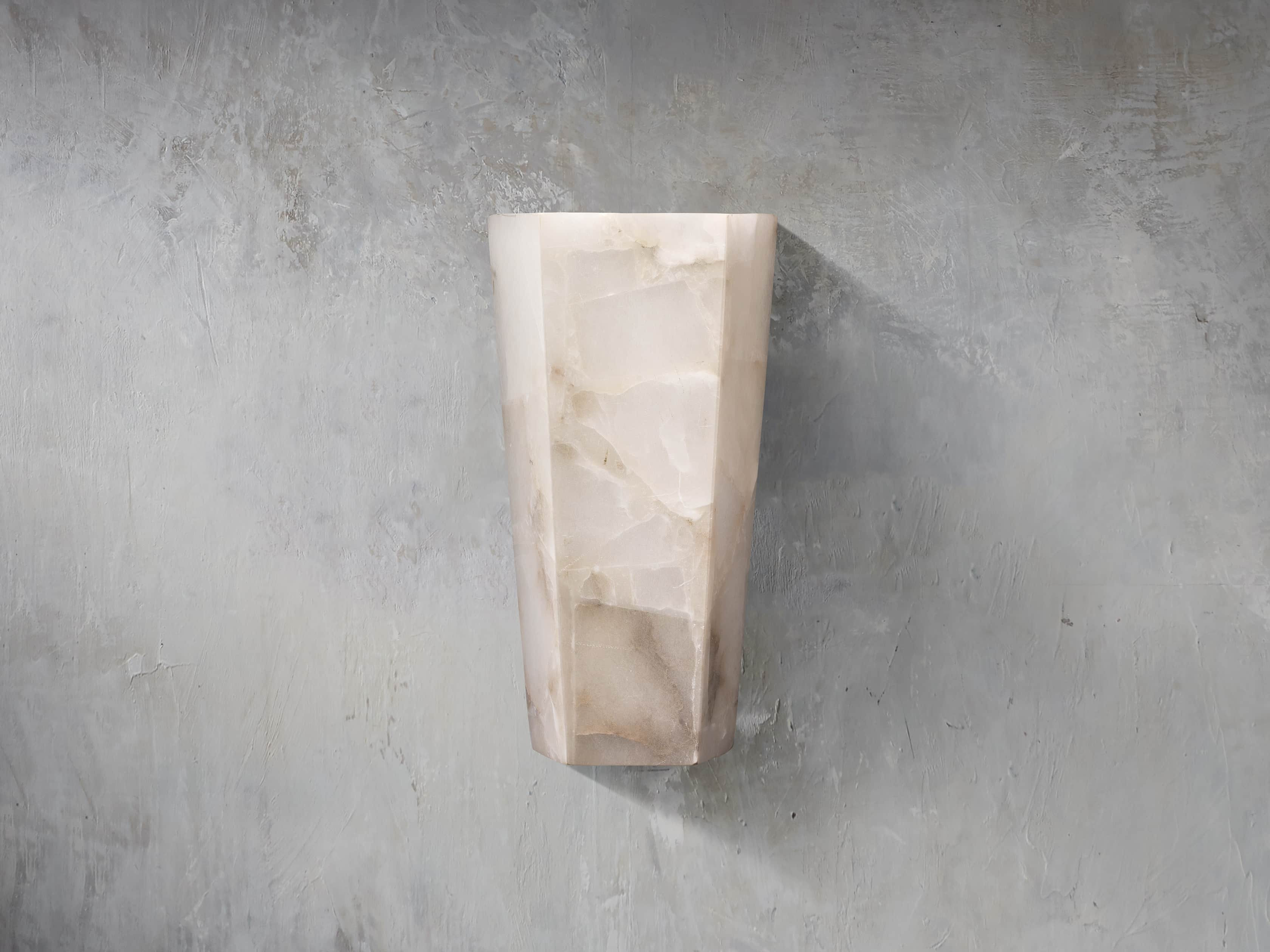 Alabaster Large Hexagonal Sconce | Arhaus