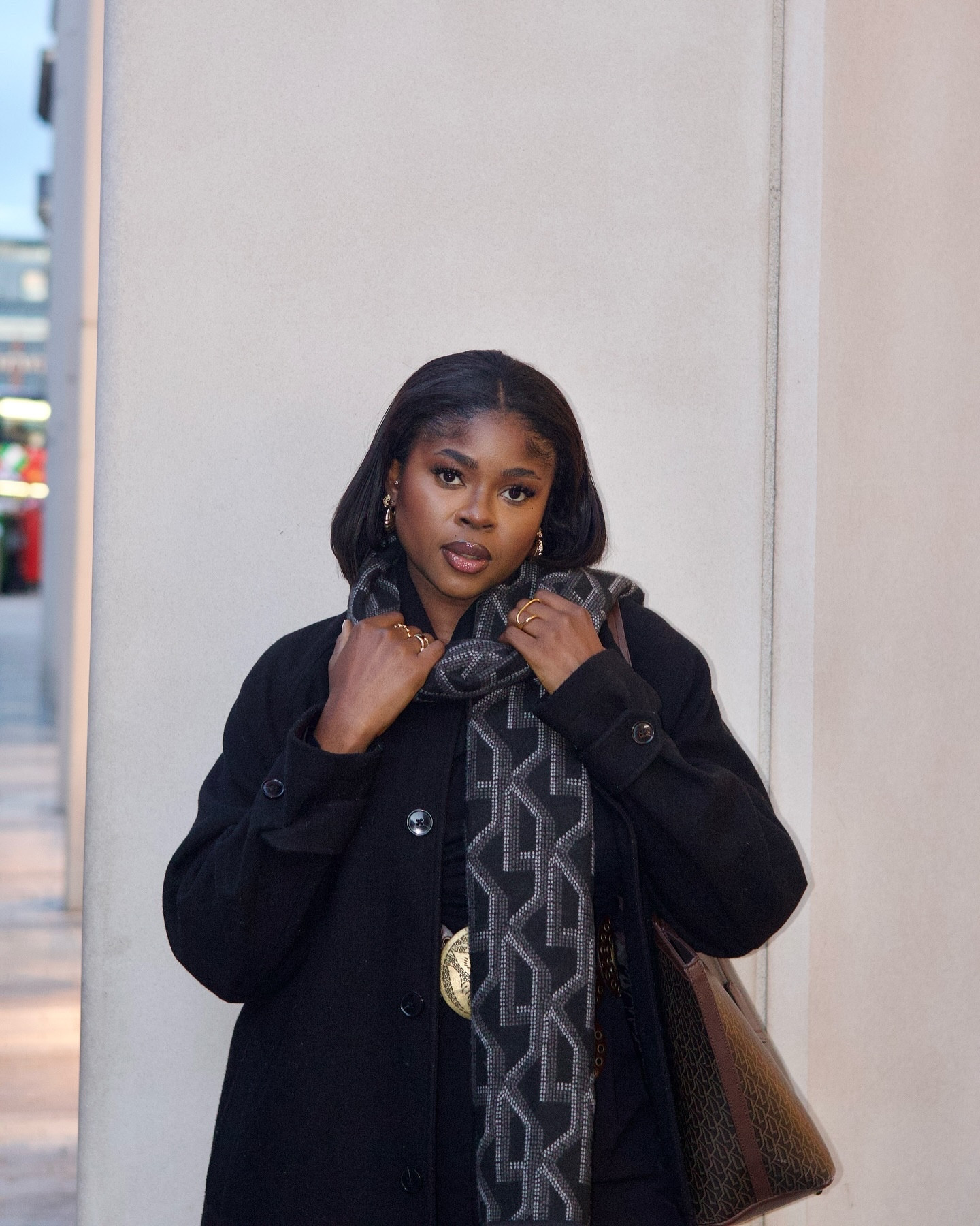 Outfit details winter edition.

Wearing:

Pant @thusbrand 
Bag: @katieloxton use code KLDTZBGR for some coins off☃️
Scarf: @katieloxton 
Glass: @katieloxton
Accessories, belt: @blingandboujee.ng 
Top: @sheinofficial 
Boot: @asos 

.

.

.
@katieloxton #klfaves #klicons #outfitoftheday #ootdfashion #styleinspo

#LTKluxury #LTKuk #LTKmodest