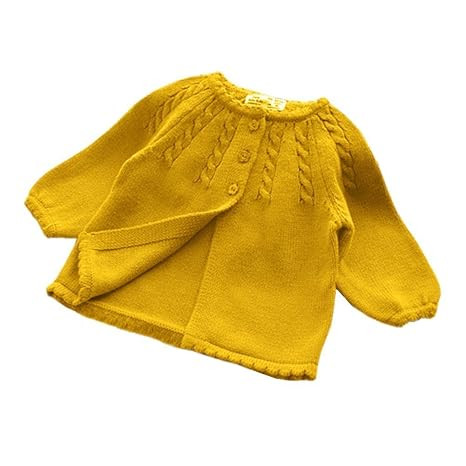 KIMJUN Infant Baby Girls Boys Cardigan Sweater Unisex Toddler Knit Button up Outwear 6-24 Months | Amazon (US)