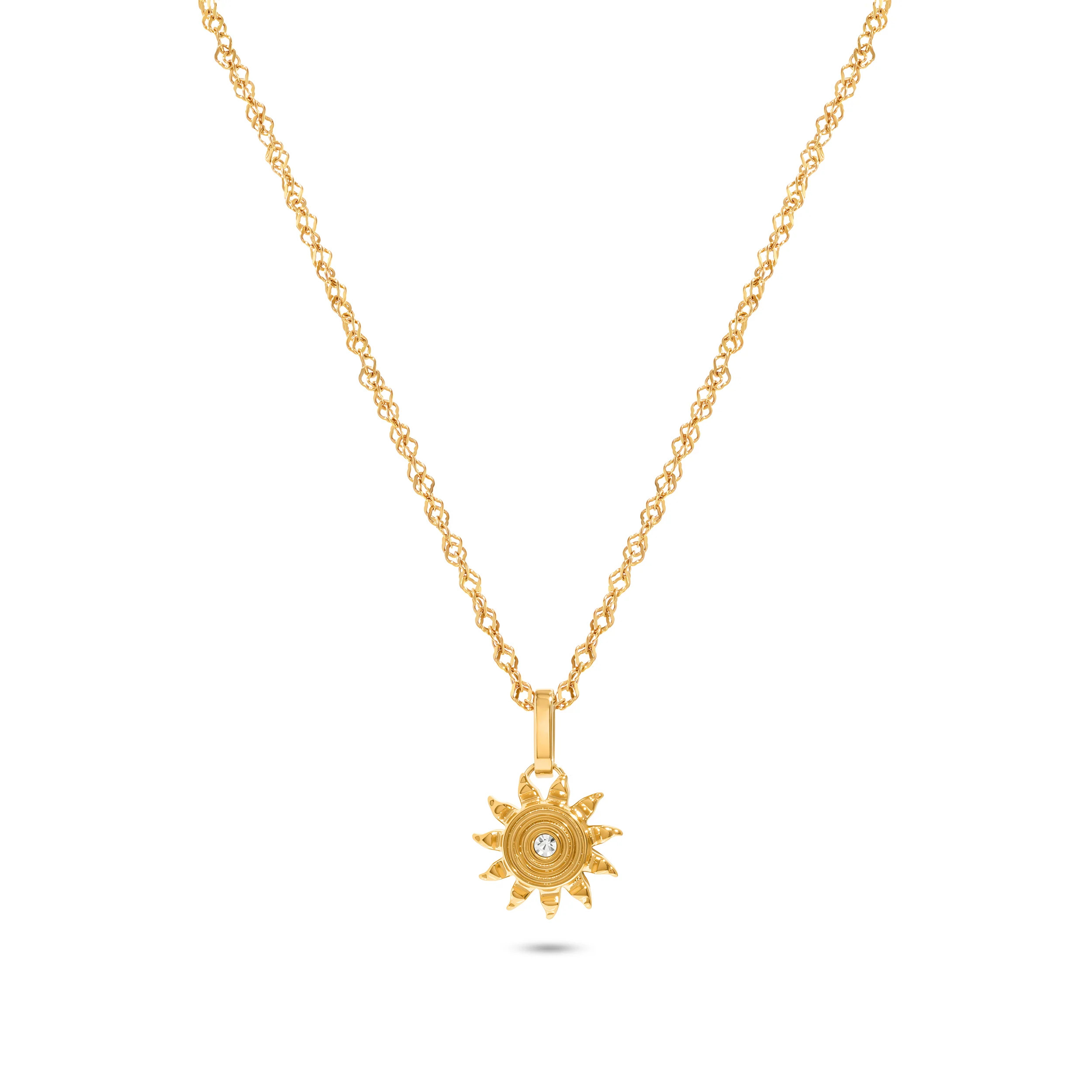 Ocean Charms Sun Necklace (Gold) | Abbott Lyon