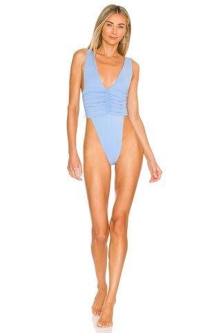 Riot Swim Echo One Piece in Periwinkle from Revolve.com | Revolve Clothing (Global)