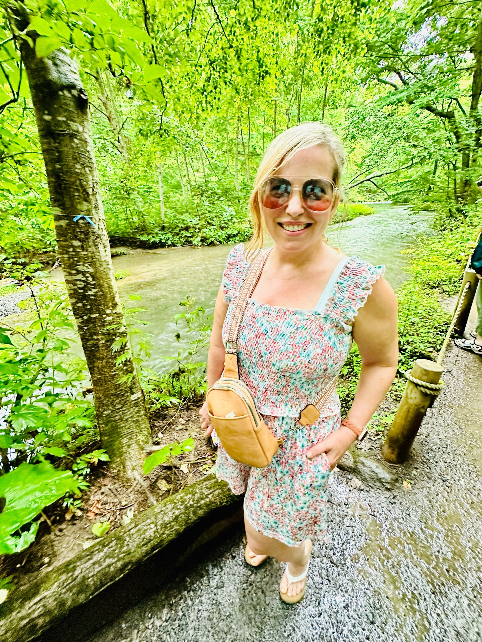 This romper is comfortable and cool for travel. It’s a great resort wear pick or cruise outfit for those warm weather vacations! 

#LTKSeasonal #LTKtravel #LTKover40