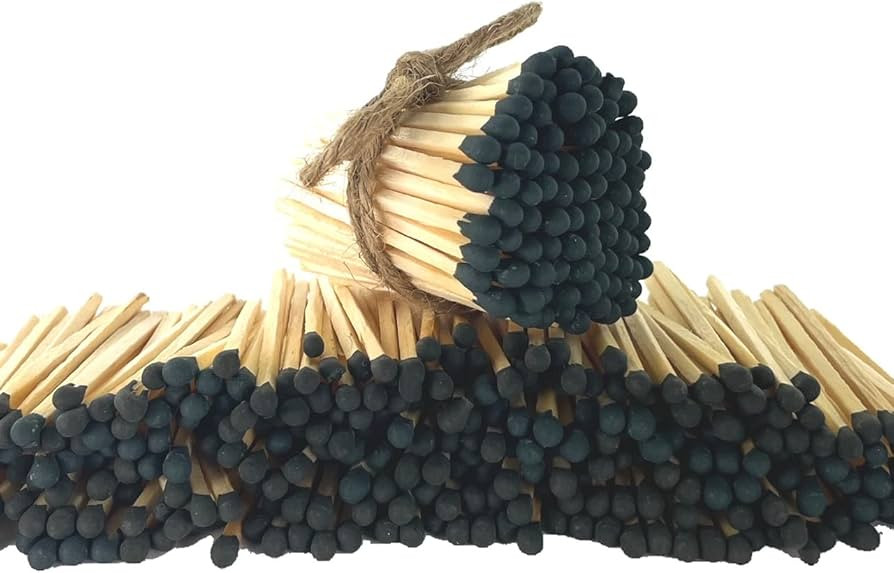 2" Inch Small Black Color Matches (200 Count) - 2 Free Strikers!!! - Wholesale Bulk Wood Safety M... | Amazon (US)