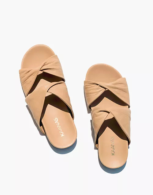 KAANAS Morelia Twisted Bands Pool Slide | Madewell