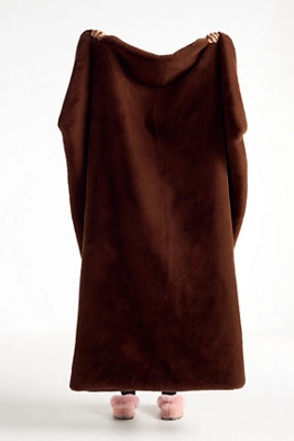 The Sophie Faux Fur Throw Blanket | Anthropologie (US)