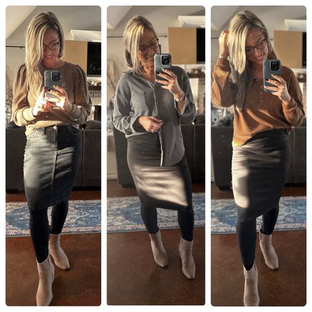 ✨ AMAZON FALL & WINTER TOPS ✨ I’m in love with these comfy tops! 

Two are a little oversized and slouchy, so pairs well with a pencil type skirt. And the one with the cute pleated small puffed sleeves has a more feminine fit and is super flattering. 

Which one is your favorite?

casual outfits, Amazon Fashion, Winter tops, Fall tops, modest outfit ideas, work outfits

#LTKfindsunder50 #LTKworkwear #LTKstyletip