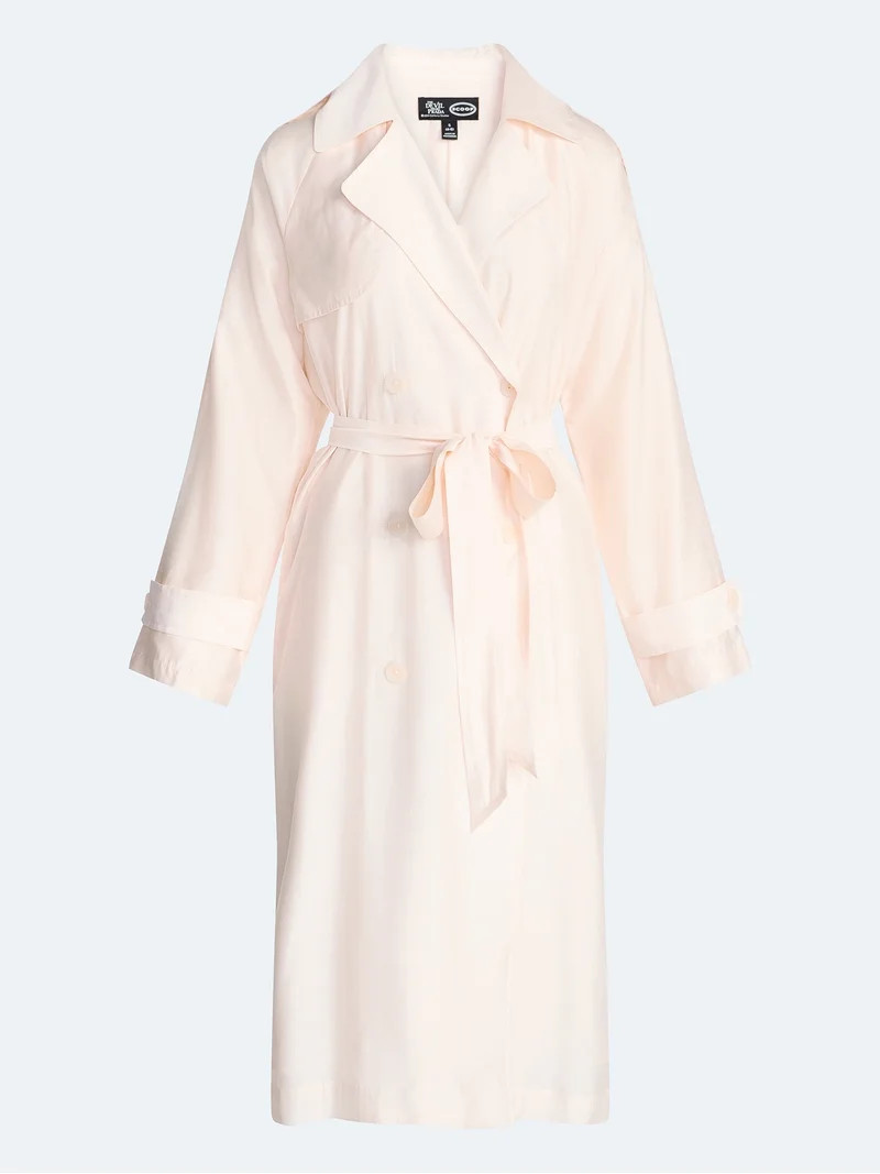 Devil Wears Prada Scoop Collection Women’s and Women's Plus Trench Coat, Sizes XS-4X | Walmart (US)